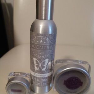 Scentsy room spray and sample wax melts